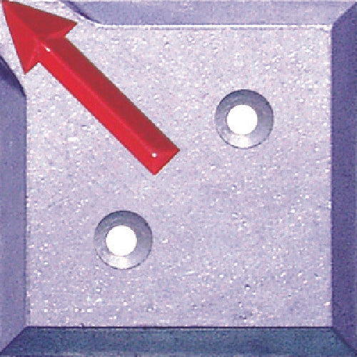 STS Boundary Marking Plate (2 Holes, for Sticking) SH-14 (10 Sheets) SH-14-2 1 Bag