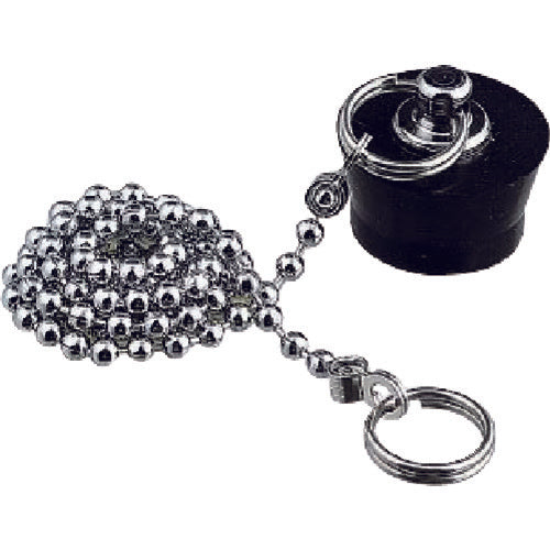 KAKUDAI Bath Rubber Stopper with Chain 30 x 25 491-111 1 pc