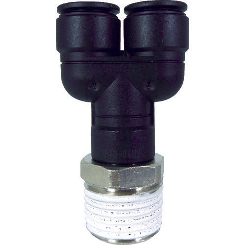 치요다 파이브 메일 브랜치 와이 10mm・R1/2 F10-04MY 1개