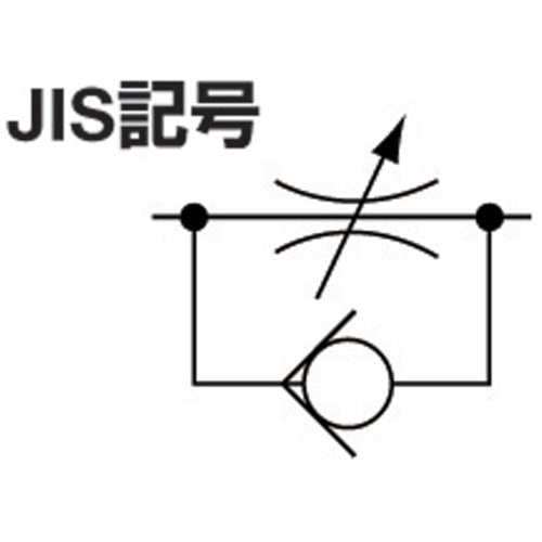 치요다 파이브 스피드 컨트롤러 알파 화이트 미터 아웃 12mm·R1/2 F12R-04SCW-O 1개