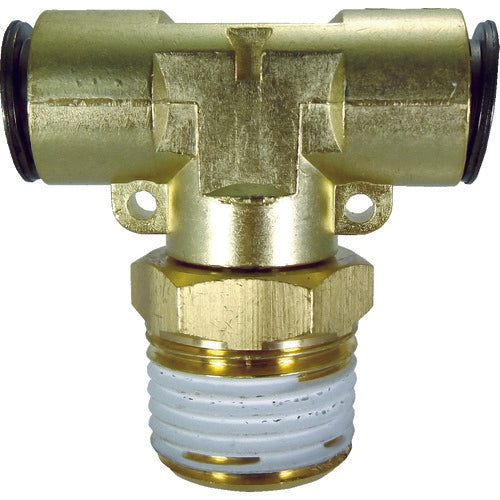 Chiyoda Tube Fitting Fujimail Branch Tee (Metal) 10mm R1/2 10-04MT 1 pc