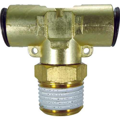 チヨダ チューブ継手 フジメイルブランチティ(金属) 12mm・R1/2 12-04MT 1 個