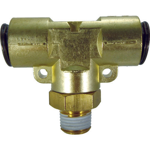 チヨダ チューブ継手 フジメイルブランチティ(金属) 8mm・R1/8 8-01MT 1 個