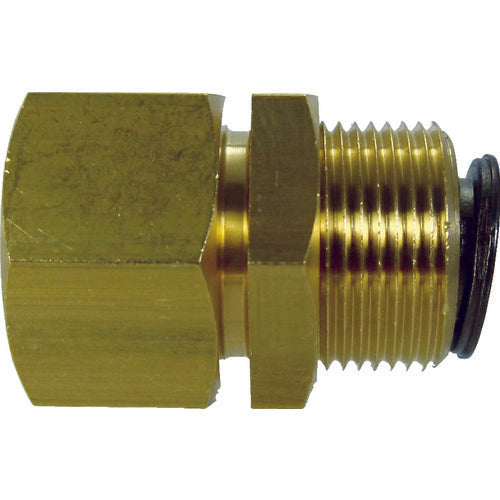 チヨダ チューブ継手 フジフィメイルバルク(金属) 8mm・Rc1/4 8-02FB 1 個