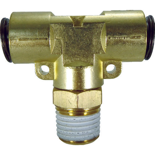 チヨダ チューブ継手 フジメイルブランチティ(金属) 8mm・R1/4 8-02MT 1 個