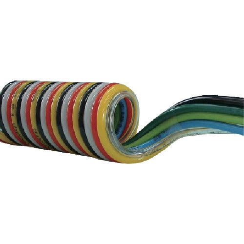 Chiyoda Spiral Tube Multi-Spiral Outer Diameter 8mm / Usage Range 1480mm Transparent, Blue, Light Green, Green, Yellow, Red, White, Black 8-MPS-8-15S 1 Piece