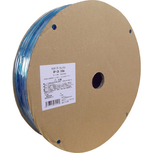 Chiyoda Polyurethane Tube P Flex Tube CB (Transparent Blue) 8mm/100m 8P-CB 100M 1 Tube
