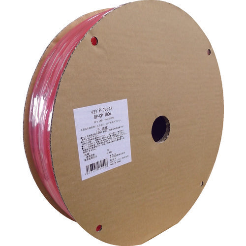 Chiyoda Polyurethane Tube P Flex Tube CP (Transparent Pink) 8mm/100m 8P-CP 100M 1 Tube