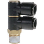 チヨダ チューブ継手 フジ ダブルバンジョー(樹脂) 8mm R1/4 8R-02S2 1 個