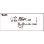 Kakuta Horizontal Handle Toggle Clamp No. HH251B KC-HH251B 1 pc