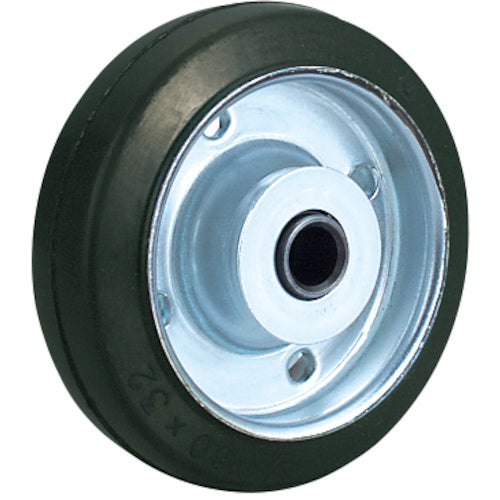 ユーエイ 125径ゴム車輪 W125 1 個