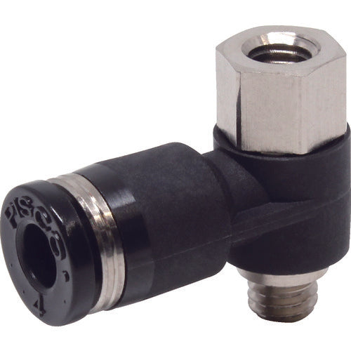 PISCO Tube Fitting Female Universal Elbow Tube 4 Thread M5 PHF4-M5 1 pc