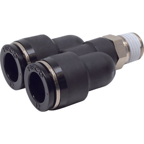 PISCO チューブフィッティング ブランチワイチューブ12ネジR1/4 PX12-02 1 個