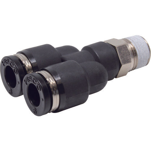 PISCO チューブフィッティング ブランチワイチューブ6ネジR1/8 PX6-01 1 個