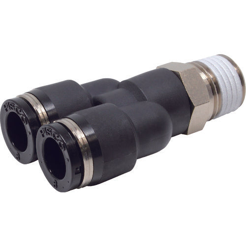 PISCO チューブフィッティング ブランチワイチューブ8ネジR1/4 PX8-02 1 個