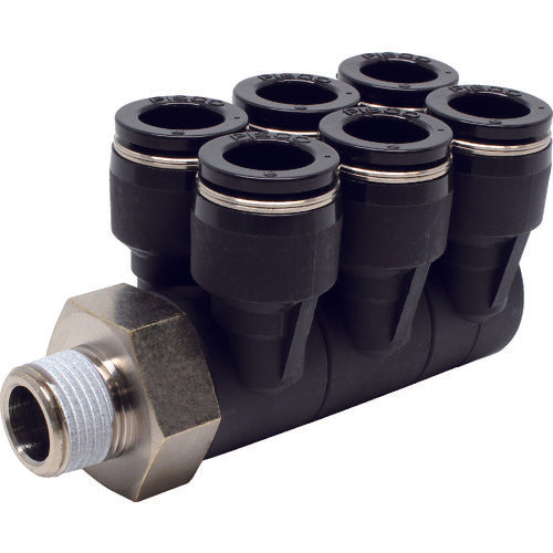 PISCO 튜브 피팅 트리플 브랜치 에이 튜브 12 접속 구경 R3/8 PAT12-03 1개