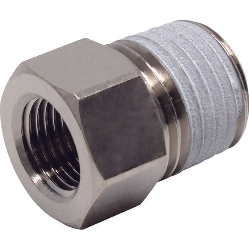 PISCO Tube Fitting Extension Joint Bush Male Thread R1/4 Female Thread Rc1/8 PF02-01 1 pc