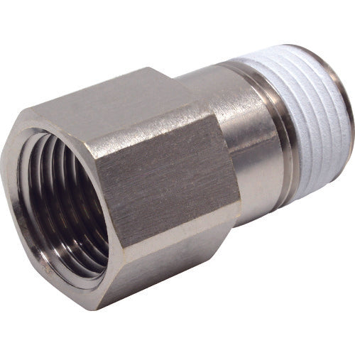 PISCO 튜브 피팅 연장 조인트 부시 수나사 R1/2 암나사 Rc1/2 PF04-04 1개