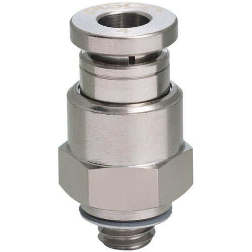 PISCO 튜브 피팅 브라스 스트레이트 튜브 6 나사 M5×0.8 고무 HNBR 커버 없음 KC6-M5-1 1개