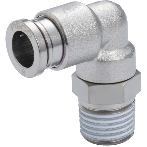 PISCO Tube Fitting Brass Elbow Tube 6 Thread R1/4 Rubber HNBR No Cover KL6-02-1 1 pc