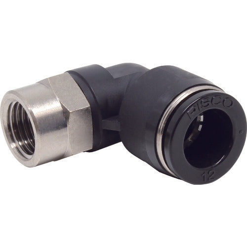 PISCO チューブフィッティング メスエルボチューブ12ネジR1/4 PLF12-02 1 個