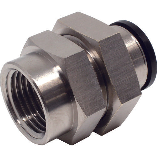 PISCO チューブフィッティング メス隔壁ストレート チューブ16 接続口径R1/2 PMF16-04 1 個