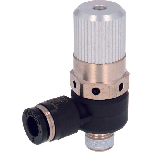 PISCO Vacuum Generator, Solenoid Valve Direct Mount Type, Elbow, Atmospheric Release, VHH07601, 1 pc