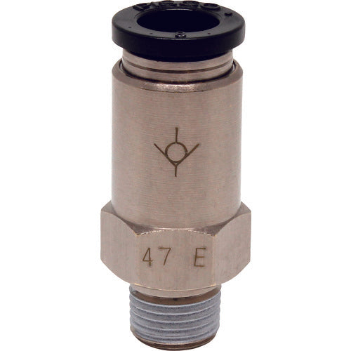 PISCO チェックバルブ ストレート オネジ側入力チューブ8ネジR1/8 CVC8-01A 1 個