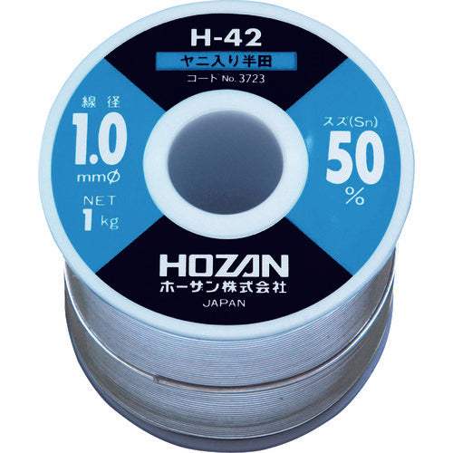 HOZAN 땜납(Sn50%) 1.0mmφ・1kg H-42-3723 1권