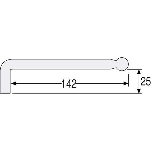 HOZAN 볼 포인트 렌치 4mm W-110-4 1개