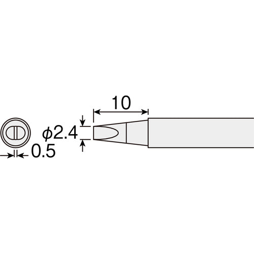 HOZAN HS−51用 ビット D型 HS-51D03 1 個