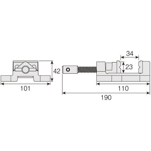 HOZAN Machine Vise K-26 1 unit