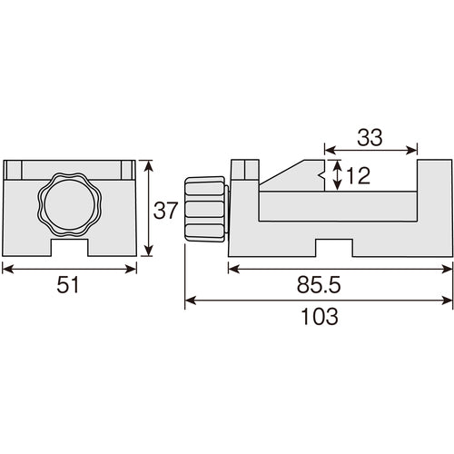 HOZAN Mini Vise K-24 1 unit