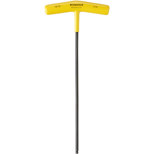 BONDHUS 볼 포인트 육각 T-핸들 3/16 인치 BT3/16 1개