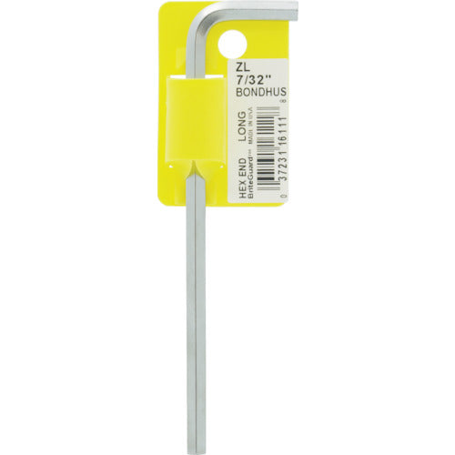 BONDHUS 육각 L-렌치 롱 7/32 인치 ZL7/32 1개