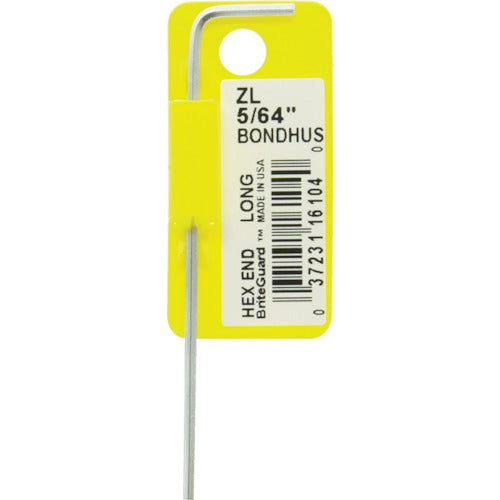BONDHUS 육각 L-렌치 롱 5/64 인치 ZL5/64 1개