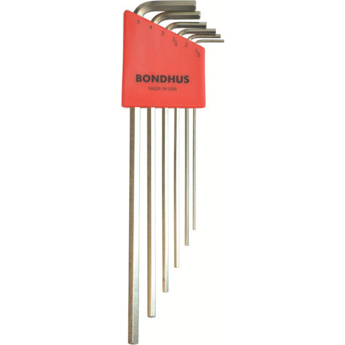 BONDHUS 육각 롱 L-렌치 세트 6개 세트(1.5-5mm) HLX6MB 1 S