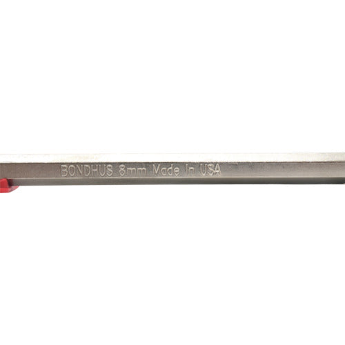 BONDHUS Stubby Ball Point L-Wrench Extra Extra Long 8mm (Short Neck Type) SBL8MM 1 Piece
