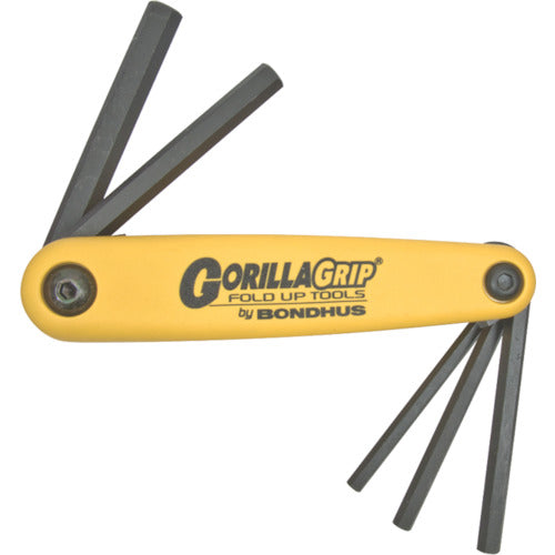 BONDHUS 六角棒レンチセット ゴリラグリップナイフ型ツール 5本組(インチ) HF5 1 組