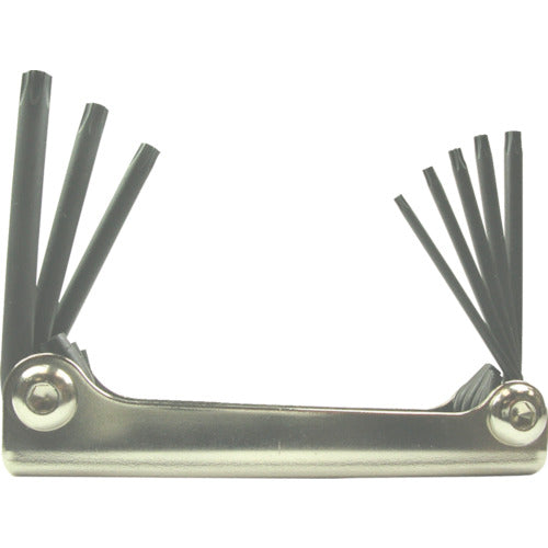 BONDHUS Hexagonal Wrench Metal Knife Type Torx Wrench Set of 8 (T6-T25) MTF8S 1 pc