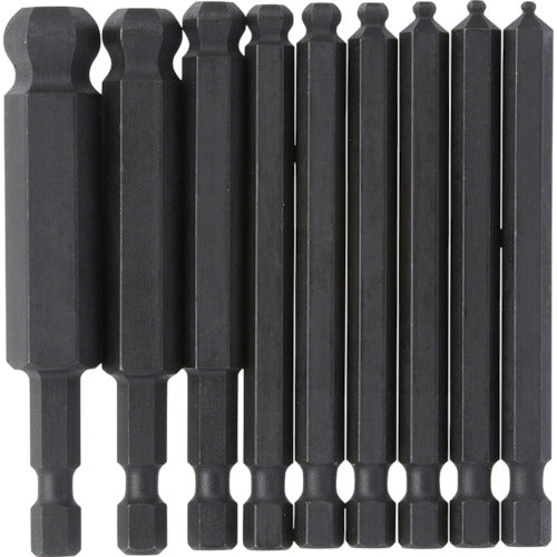 BONDHUS 볼 포인트 파워 비트 세트 9 개 세트 (2-12mm) BHX9M 1 S