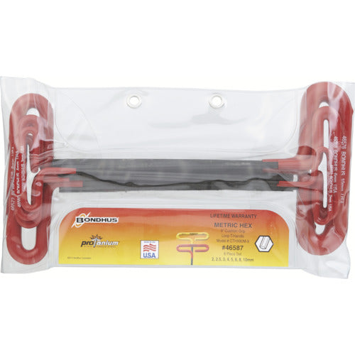 BONDHUS ループ・T−ハンドル ロングセット(クッション・グリップ付) セット8本組(2−10mm) CTHX80M-9 1 S