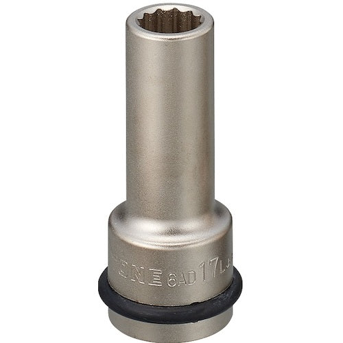 TONE 임팩트용 소켓(자동차 정비용) 헤드 볼트 플라이 호일 소켓 17 mm 6AD-17 L 1개