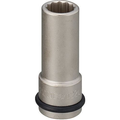 TONE 임팩트용 소켓(자동차 정비용) 헤드 볼트 플라이 호일 소켓 22 mm 6AD-22 L 1개