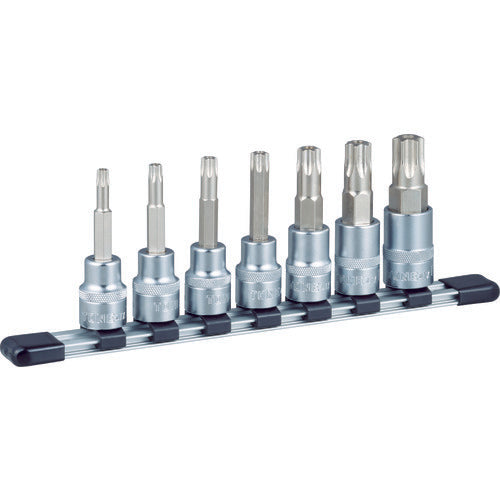 TONE Torx Socket Set (Tamper-Proof Type with Holder) HTX407H 1 S
