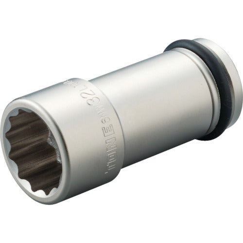 TONE 임팩트용 롱 소켓(12각) 대변 치수 32mm 삽입각 19.0mm 6NW-32L100 1개