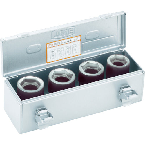 TONE インパクト用ソケットセット(自動車整備用) (ホイルナット用) 差込角19.0mm 9点セット A609T 1 S