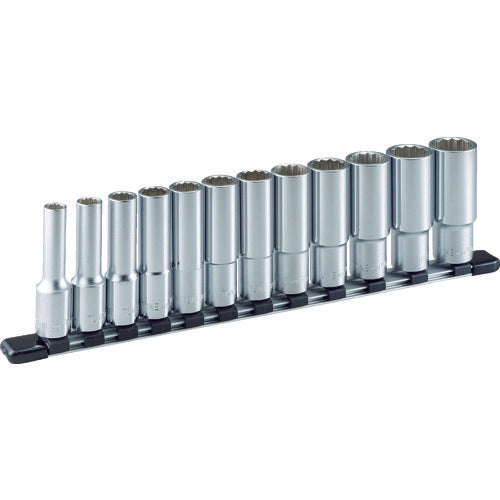 TONE 딥 소켓 세트(12각·홀더 첨부) 인치 사이즈 12pcs HDBL412 1 S