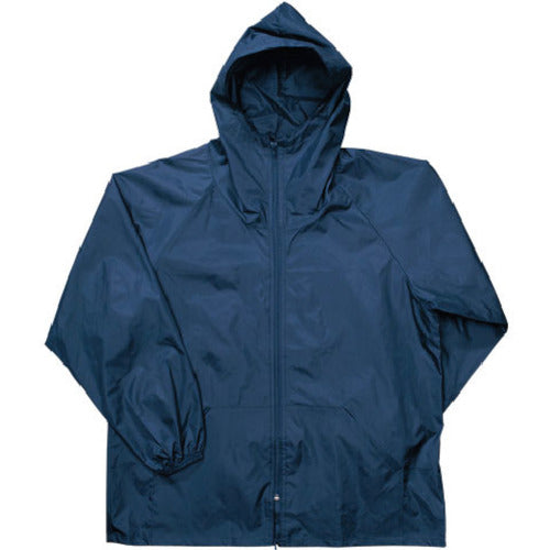Kajimake front opening jacket, navy, 3L, 2211-55-3L, 1 unit