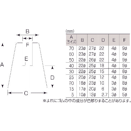 MK 고무 세이프 토도이 화이트 70mm M-600-70S 1개